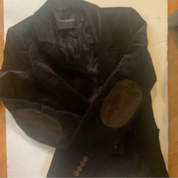 “TAMARA JARMON” DESIGNER Midnight Blue Velvet Blazer. - Picture 5 of 13